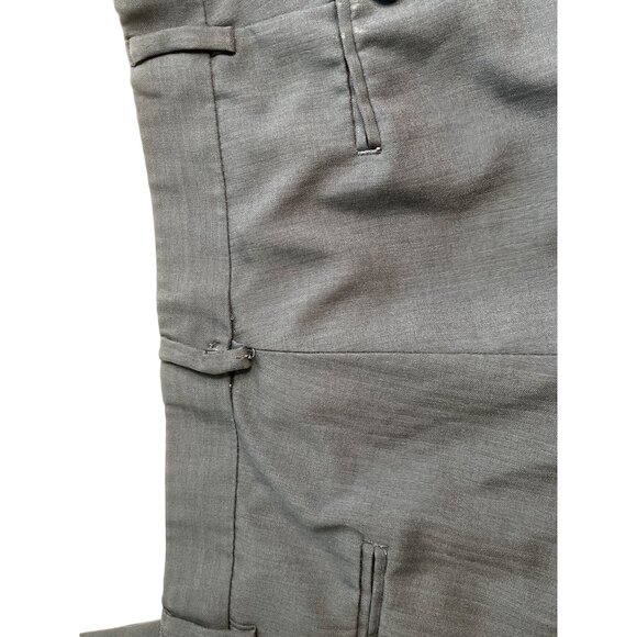 Mens Blue Dress Pants 40x32 Classic Fit 100% Polyester 60h - Picture 9 of 10